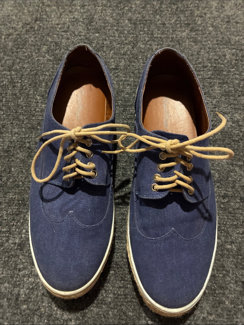 🎈Angel Steps Navy Canvas Casual Lace-Up Sneakers